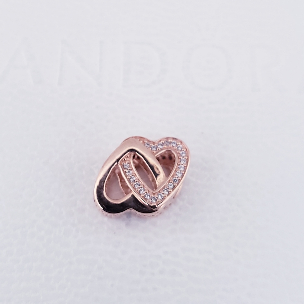 ❤️Authentic Pandora ⭐️RETIRED⭐️ ROSE LOVE CHARM - Picture 2 of 4